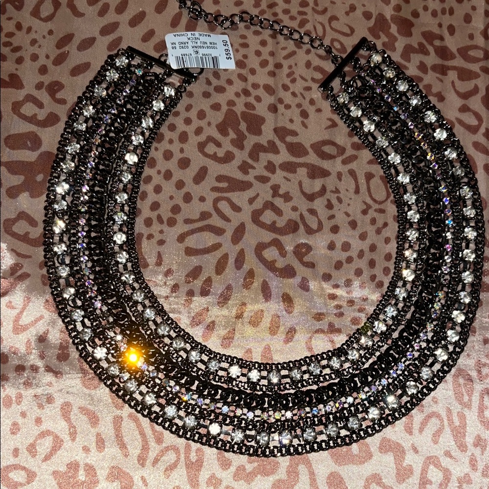 INC International Concepts Black and Silver Necklace